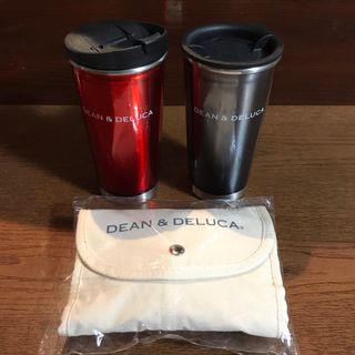 ディーンアンドデルーカ(DEAN & DELUCA)のDEAN&DELUCA ステンレスタンブラー2種とエコバック(日用品/生活雑貨)