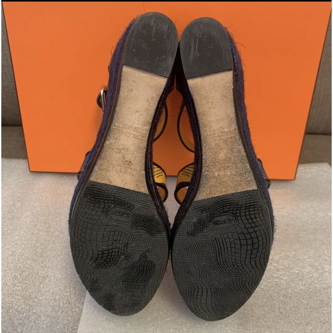 HERMES - 【エルメス】ウエッジソール サンダル イラナ size39の HERMES - 【エルメス】ウエッジソール サンダル イラナ size39の