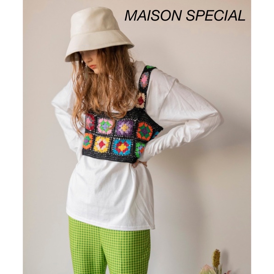 MAISON SPECIAL クロシェニットビスチェ