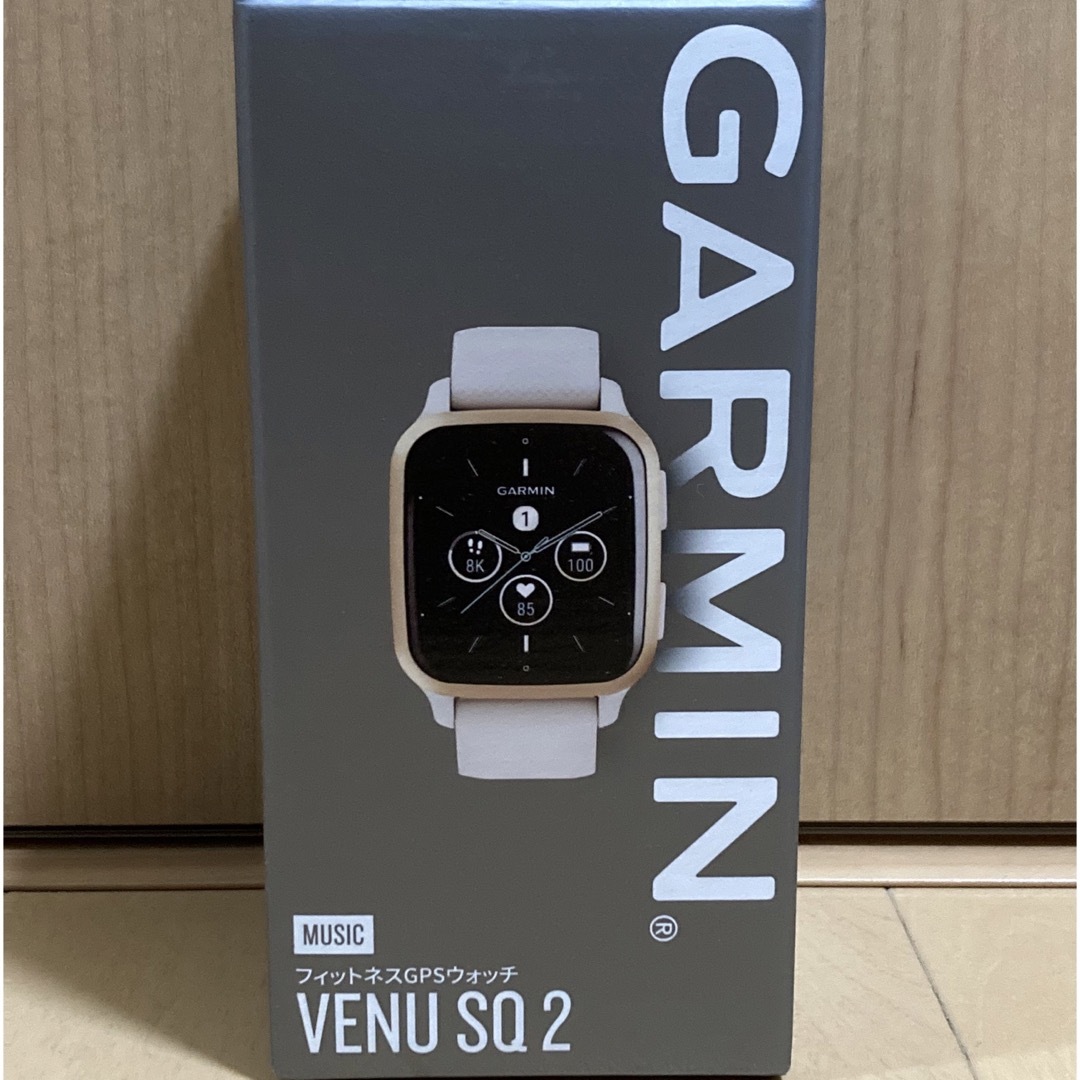 GARMIN venu sq2 music アイボリー ピーチゴールド