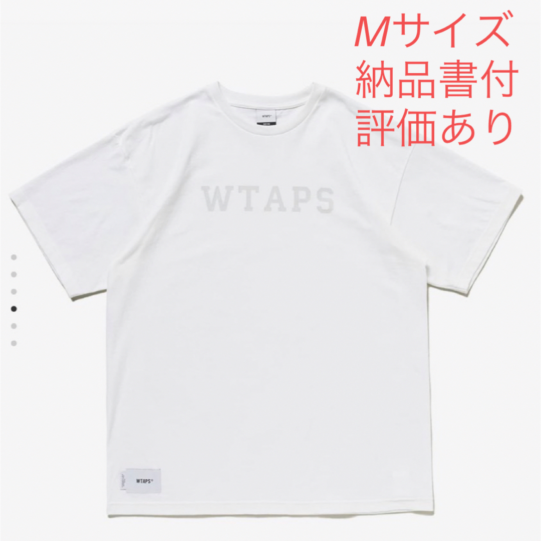 Mサイズ】WTAPS COLLEGE TEE SS COTTON WHITE-