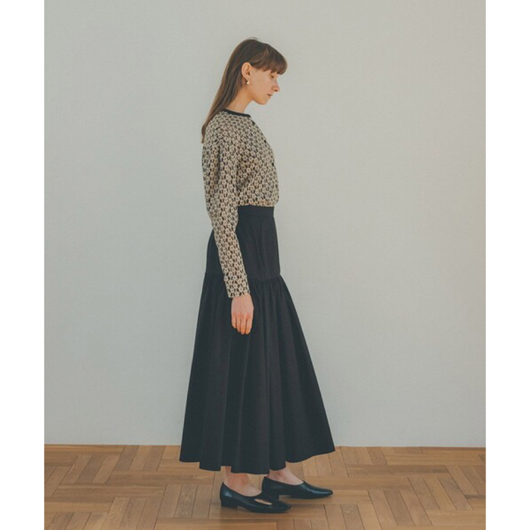 CLANE(クラネ)の【CLANE クラネ】GATHER TIERED MAXI SKIRT レディースのスカート(ロングスカート)の商品写真