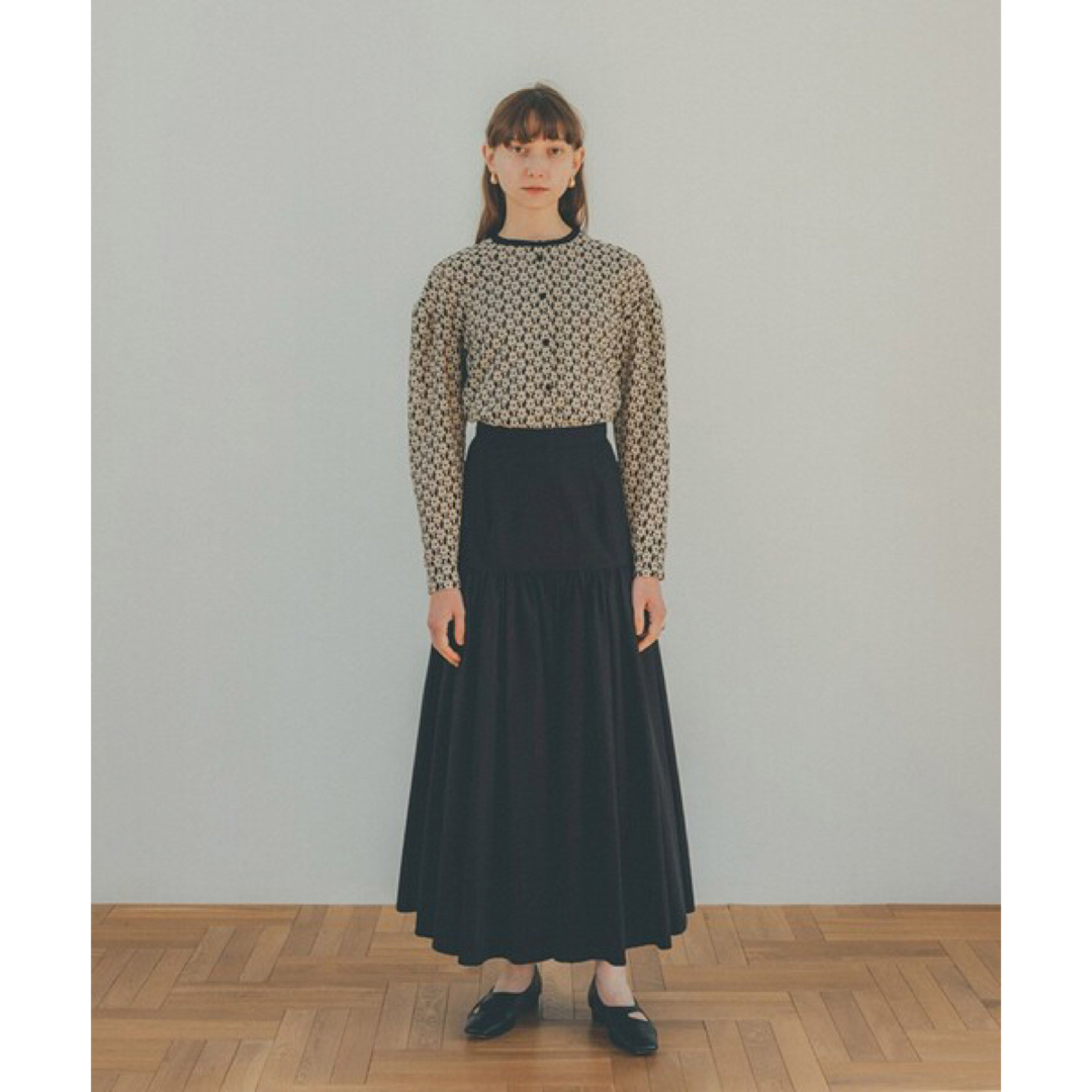 【CLANE クラネ】GATHER TIERED MAXI SKIRT