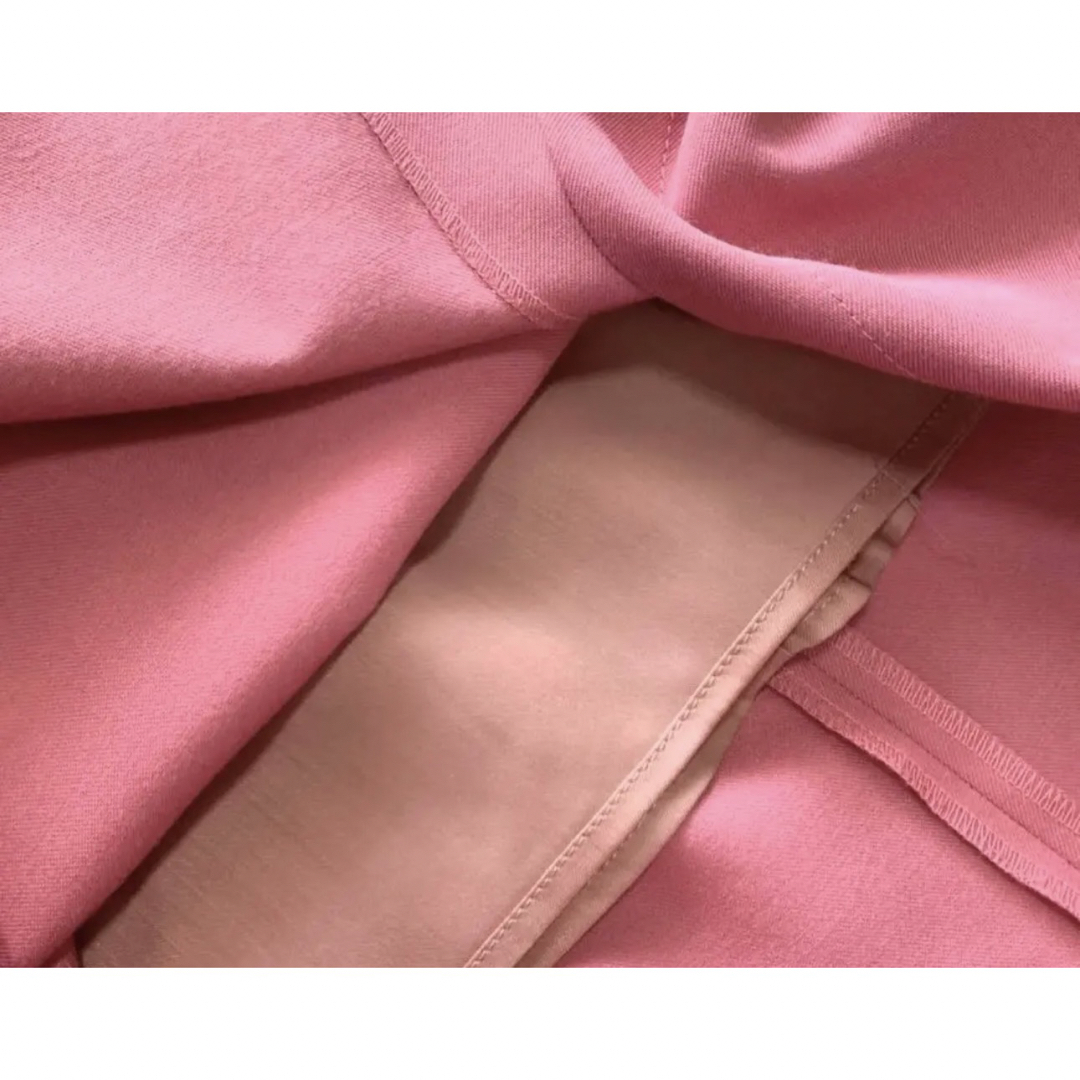 新品＊ebure ロングパネルスカート ピンク サイズ36｜ロングスカート