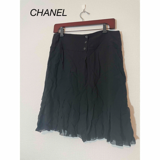 シャネル(CHANEL)のold CHANEL シアースカート(ひざ丈スカート)