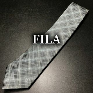 フィラ(FILA)のフィラ チェック グレー ネクタイ B102-B14(ネクタイ)