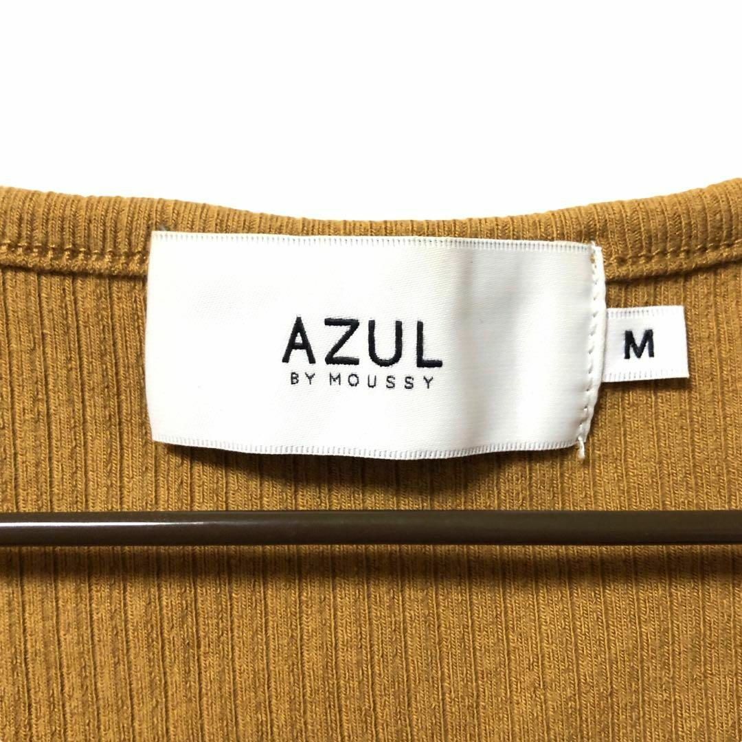 AZUL by moussy(アズールバイマウジー)のAZUL by moussy  アズール　タンクトップ　イエロー　フロントクロス レディースのトップス(タンクトップ)の商品写真