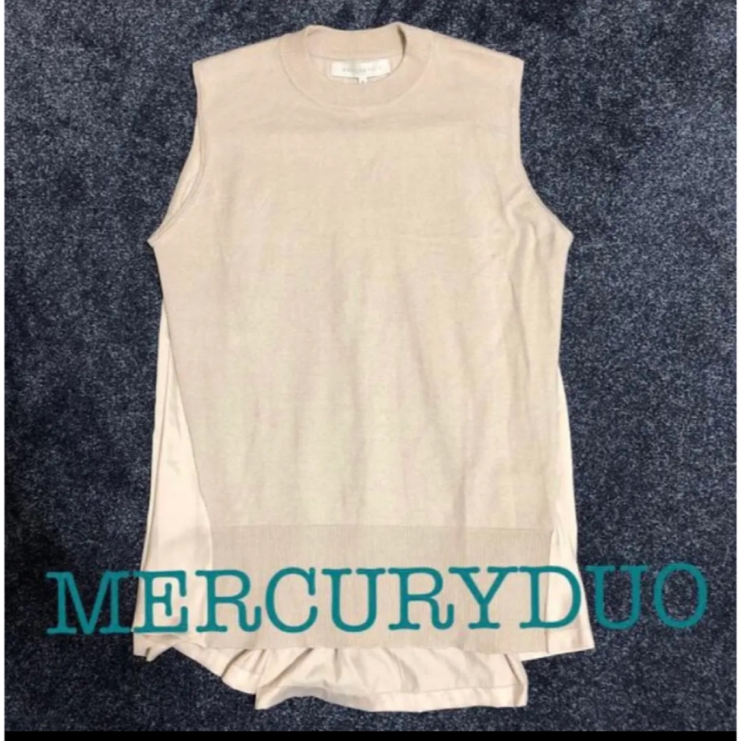 MERCURYDUO(マーキュリーデュオ)のMEROURYDUO 異素材　カットソー　トップス　ニット レディースのトップス(カットソー(半袖/袖なし))の商品写真