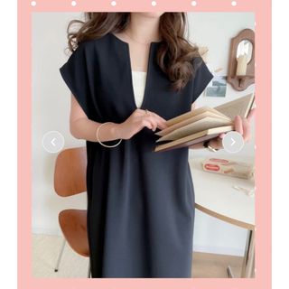 新品　classicalelf キーネックロングジャンパースカート ワンピース(ロングワンピース/マキシワンピース)
