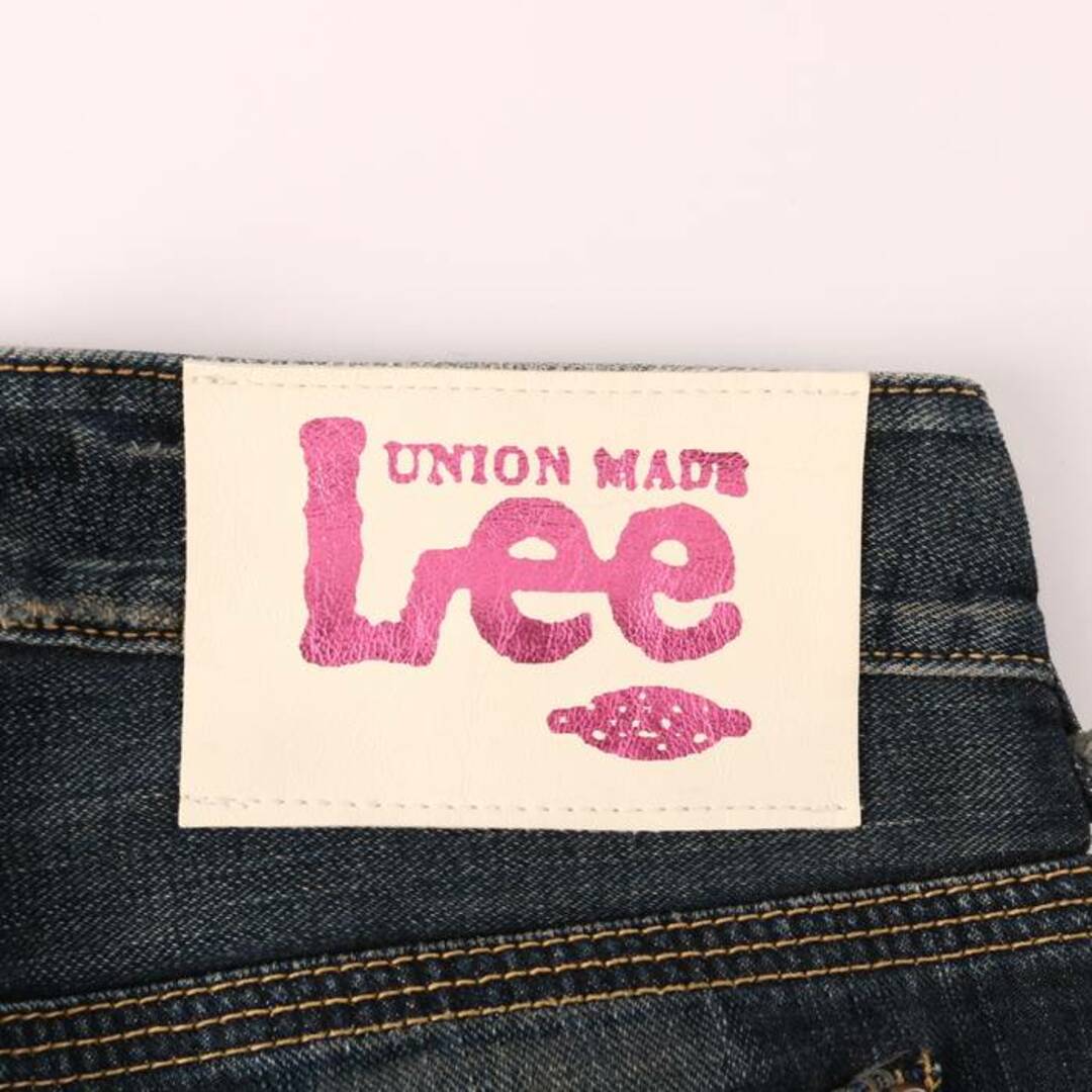 Lee(リー)のリー デニムパンツ ジーンズ ローライズ ウォッシュ加工 ボトムス コットン100％ レディース 27サイズ ネイビー Lee レディースのパンツ(デニム/ジーンズ)の商品写真