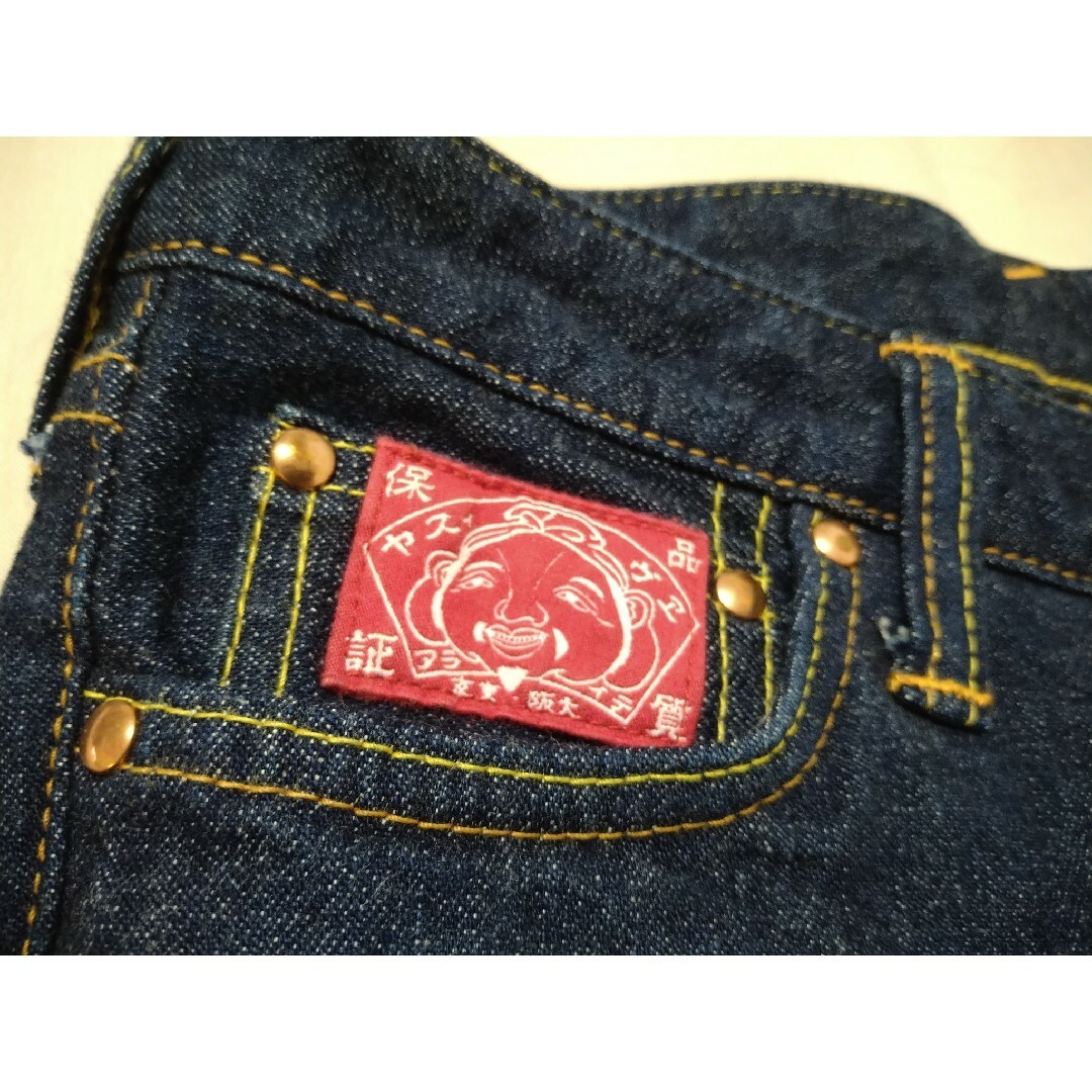エヴィスドンナ ジーンズ デニム パンツ ピンクカモメ 刺繍 momoseh.ca