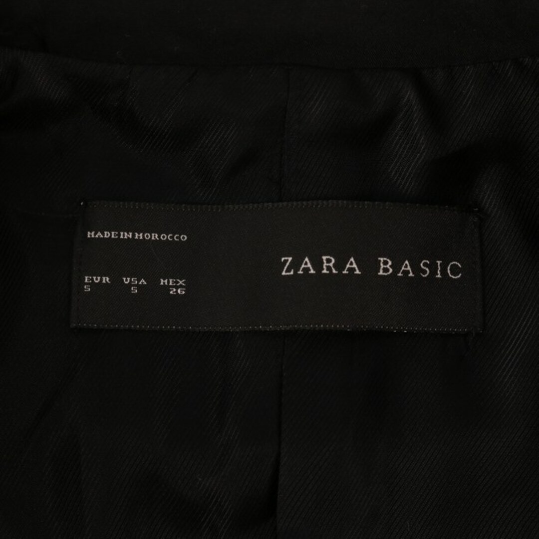 ザラベーシック テーラードジャケット ツイード調 ブレザー 袖ジップ アウター レディース EUR Sサイズ グレー ZARA BASIC 1