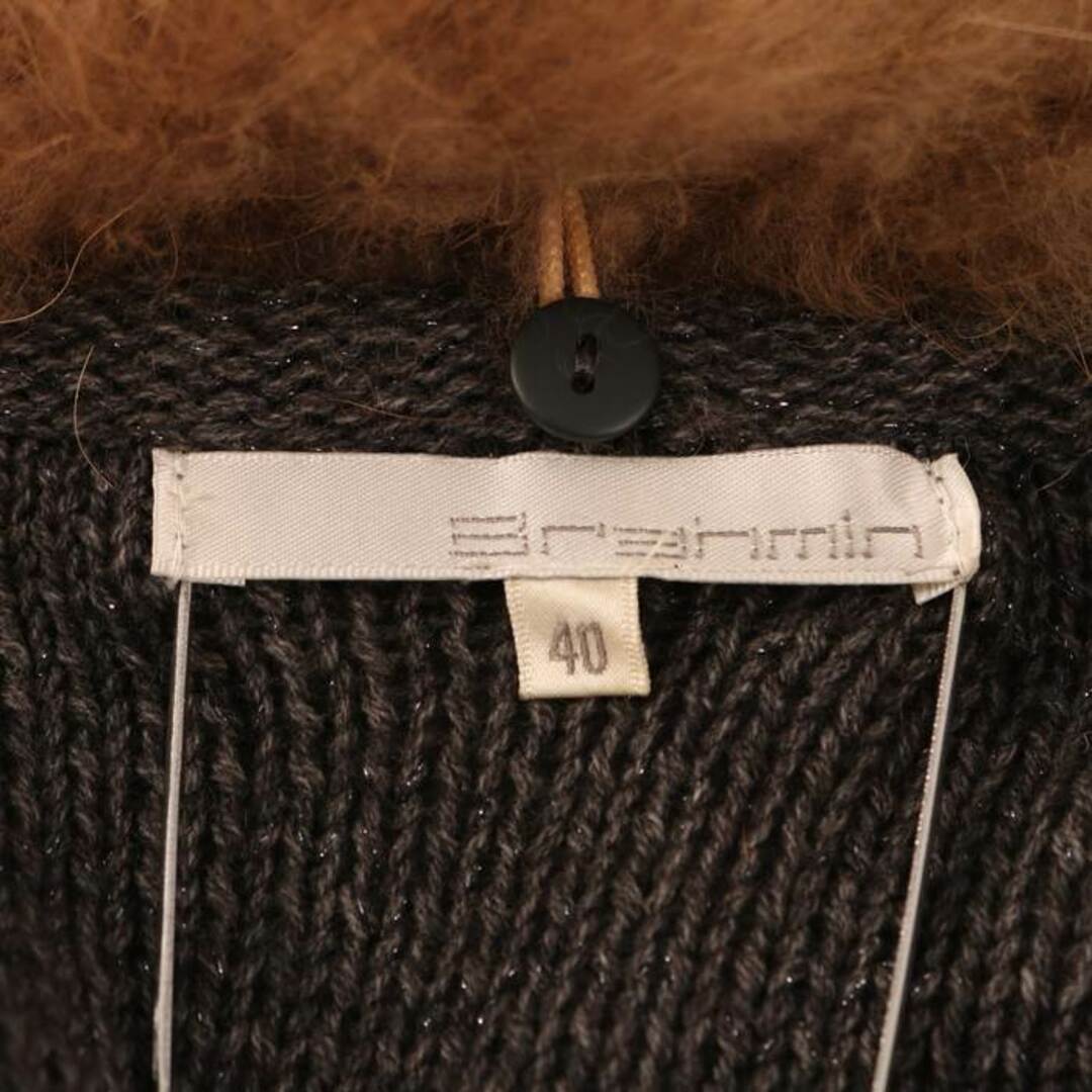 BRAHMIN - ブラーミン ニットカーディガン リアルファー ボレロ