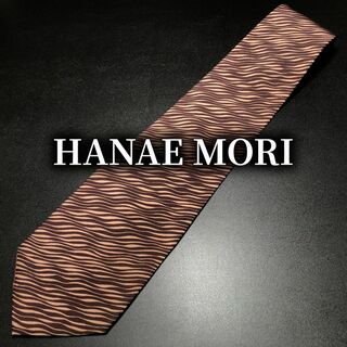 ハナエモリ(HANAE MORI)のハナエモリ ウェーブ ワインレッド ネクタイ B102-D05(ネクタイ)