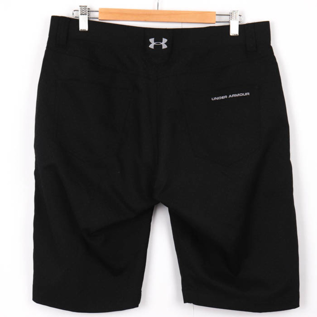 アンダーアーマー ショートパンツ ハーフパンツ ドット柄 ゴルフウェア ボトムス 大きいサイズ メンズ 85サイズ ブラック UNDER ARMOUR 