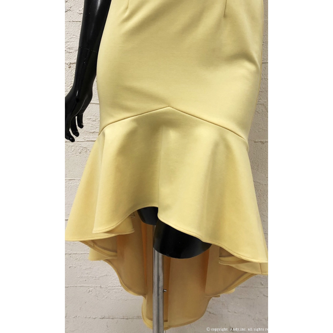 オフショル リボン マーメイド ドレス  GLAMOROUS キャバドレス S レディースのフォーマル/ドレス(ミディアムドレス)の商品写真