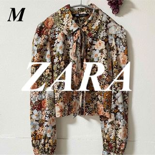 ZARA コスメ柄　ブラウス