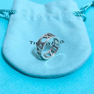 Tiffany & Co. - 【美品】Tiffany & Co. アトラス オープン リング 8号