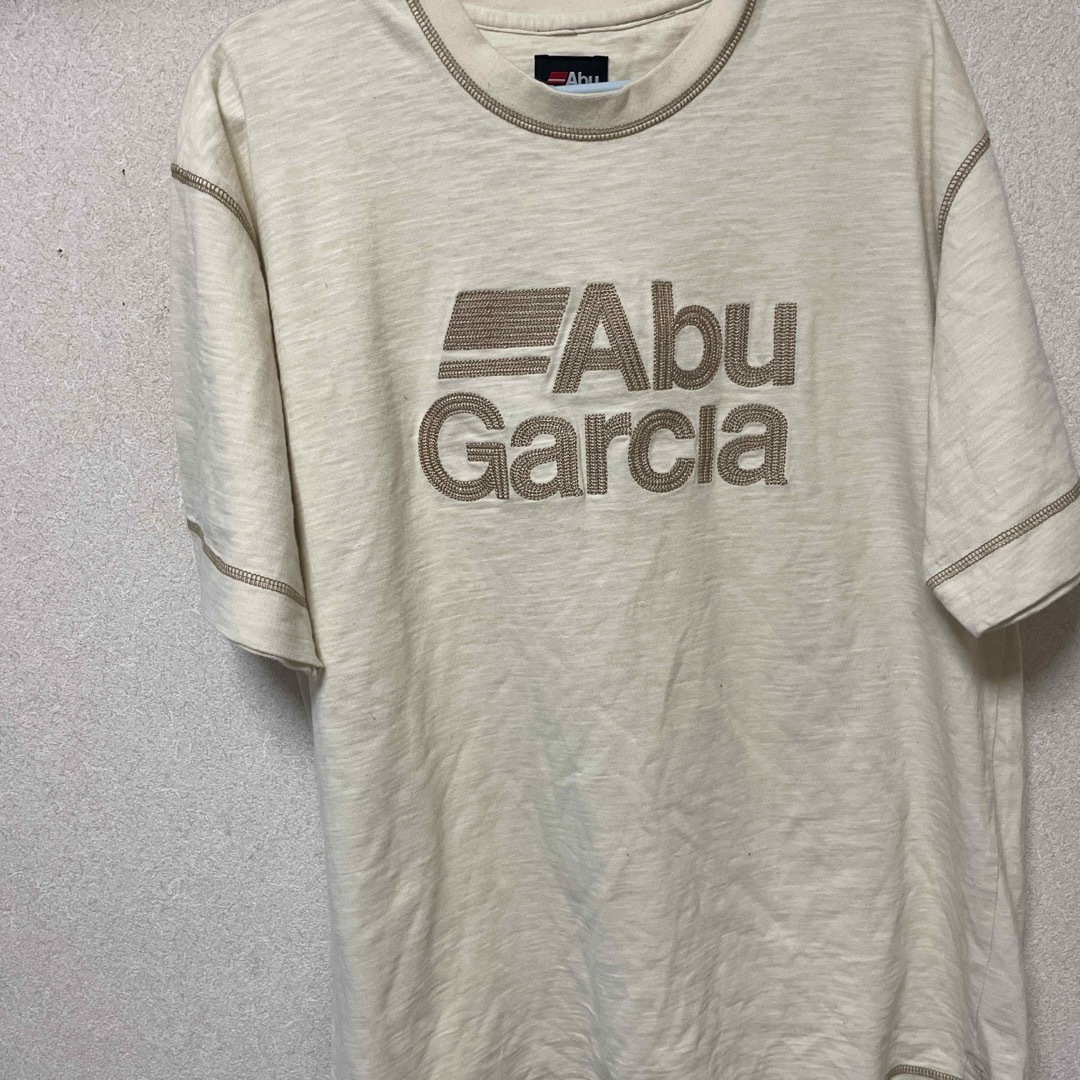 Abu Garciaアブガルシアメンズ ヘビーウエイト ロゴ 半袖Tシャツ