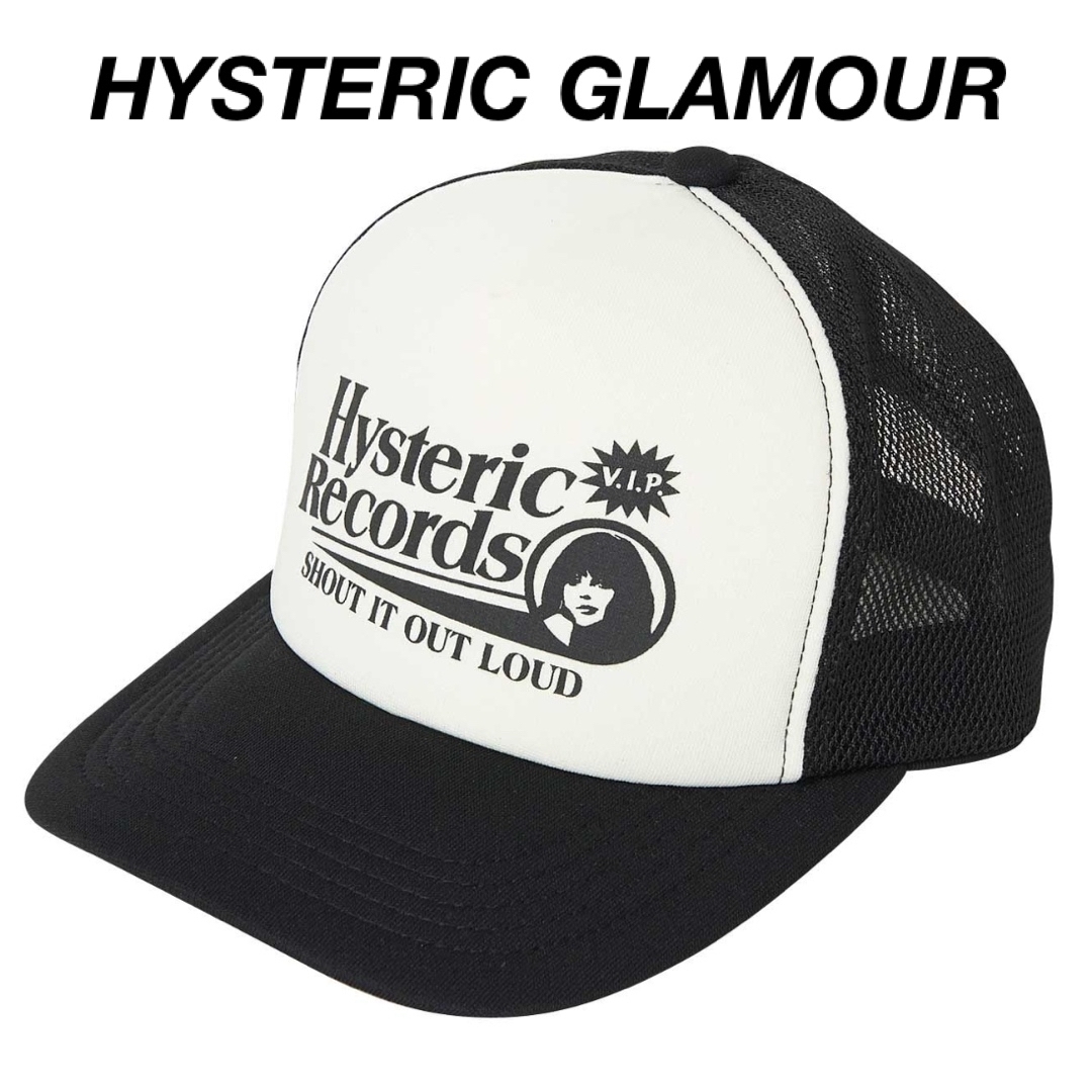 23ss新作！HYSTERIC RECORDS メッシュキャップ★完売品！FREE原産国