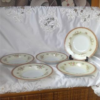 ノリタケ(Noritake)のオールドノリタケ　20cmプレート（5枚）　深皿(食器)