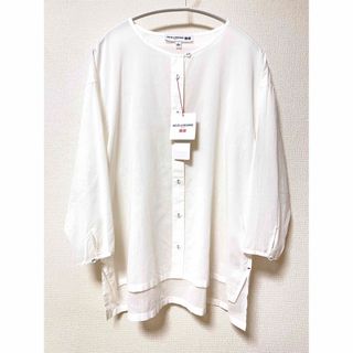 ユニクロ(UNIQLO)のUNIQLO×イネス ガーゼシャツ Lサイズ 未使用(シャツ/ブラウス(長袖/七分))