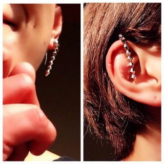 ドゥーズィエムクラス(DEUXIEME CLASSE)のear cuff & pierce 2way シルバー イヤーカフ ピアス(ピアス)