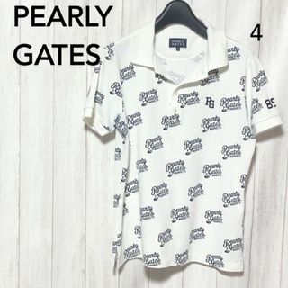 パーリーゲイツ(PEARLY GATES)のパーリーゲイツ ポロシャツ 4/PEARLY GATES ロゴ総柄(ウエア)