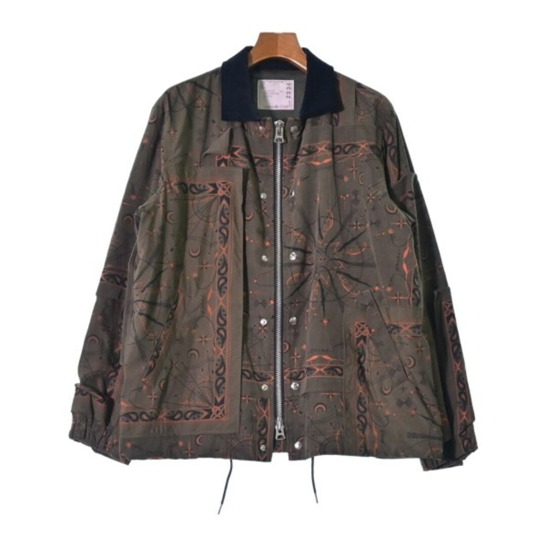 sacai - sacai サカイ ブルゾン(その他) 1(S位) カーキxオレンジx黒