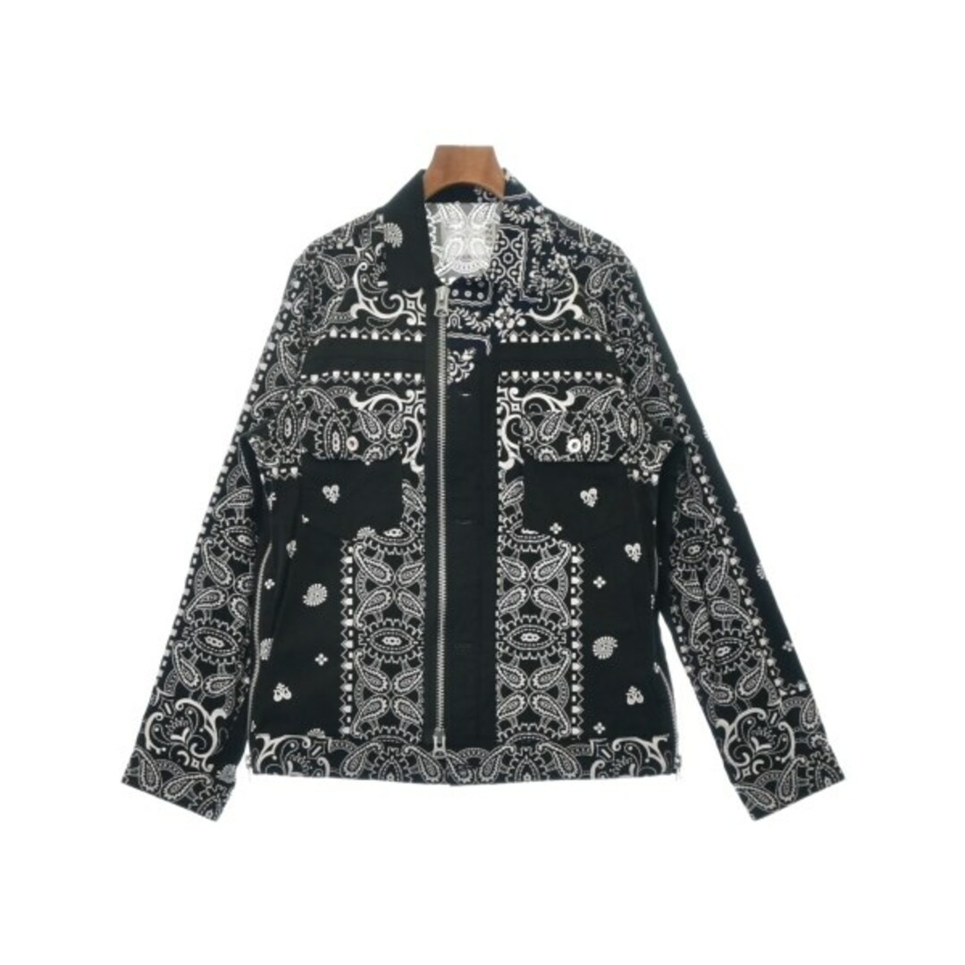 sacai サカイ ブルゾン（その他） 2(M位) 黒x白(ペイズリー) 【古着】【中古】 | フリマアプリ ラクマ