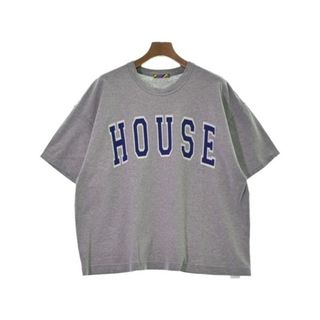 イズネス(is-ness)のis-ness イズネス Tシャツ・カットソー -(XXL位) グレー 【古着】【中古】(Tシャツ/カットソー(半袖/袖なし))