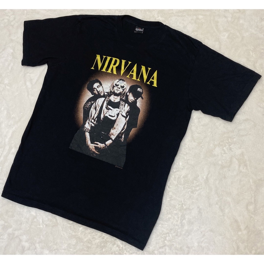 AGAINST(アゲインスト)のNIRVANA ニルヴァーナ 両面プリントTシャツ against XXLサイズ メンズのトップス(Tシャツ/カットソー(半袖/袖なし))の商品写真