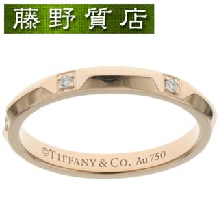 ティファニー(Tiffany & Co.)の (新品仕上げ済) ティファニー TIFFANY トゥルー バンド リング K18 PG × ダイヤモンド 6石 約15号 指輪 8690(リング(指輪))