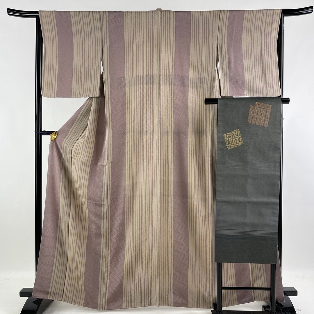小紋 美品 秀品 身丈164cm 裄丈65cm 正絹 - 着物