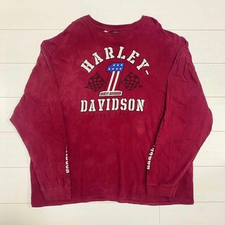 ハーレーダビッドソン(Harley Davidson)のHarleyDavidson ハーレーダビッドソン 袖プリントロンＴ 5XL(Tシャツ/カットソー(七分/長袖))