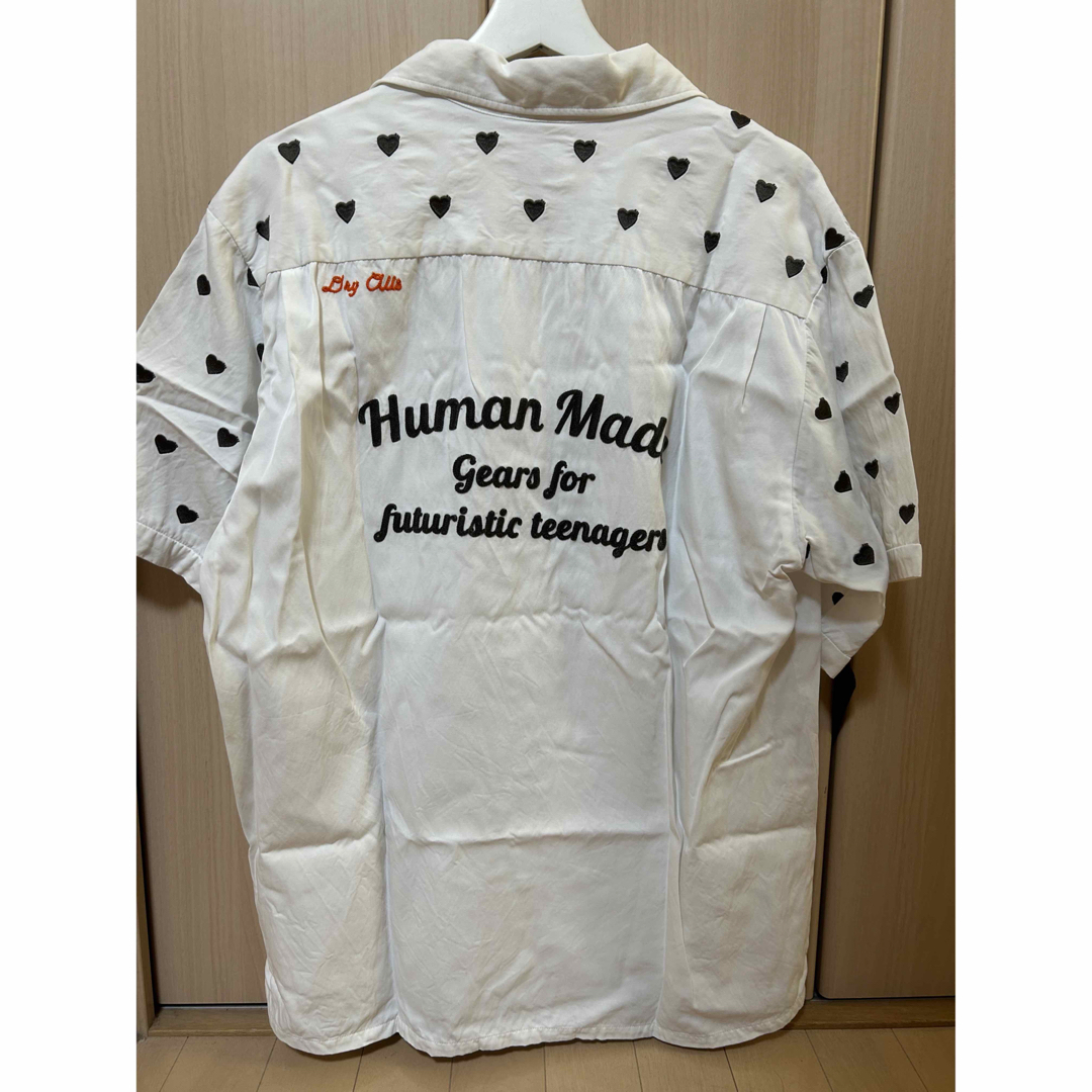 HUMAN MADE(ヒューマンメイド)のHUMAN MADE EMBROIDERY SHIRT "White" メンズのトップス(シャツ)の商品写真