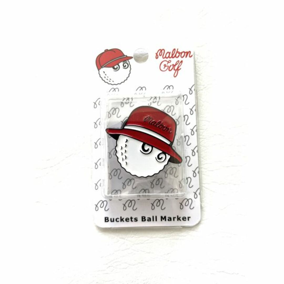 超特価激安 malbon golf マルボン ゴルフ クリップマーカー 赤 マルボン Malbon ゴルフ クリップマーカー バケット NO.5 赤NG