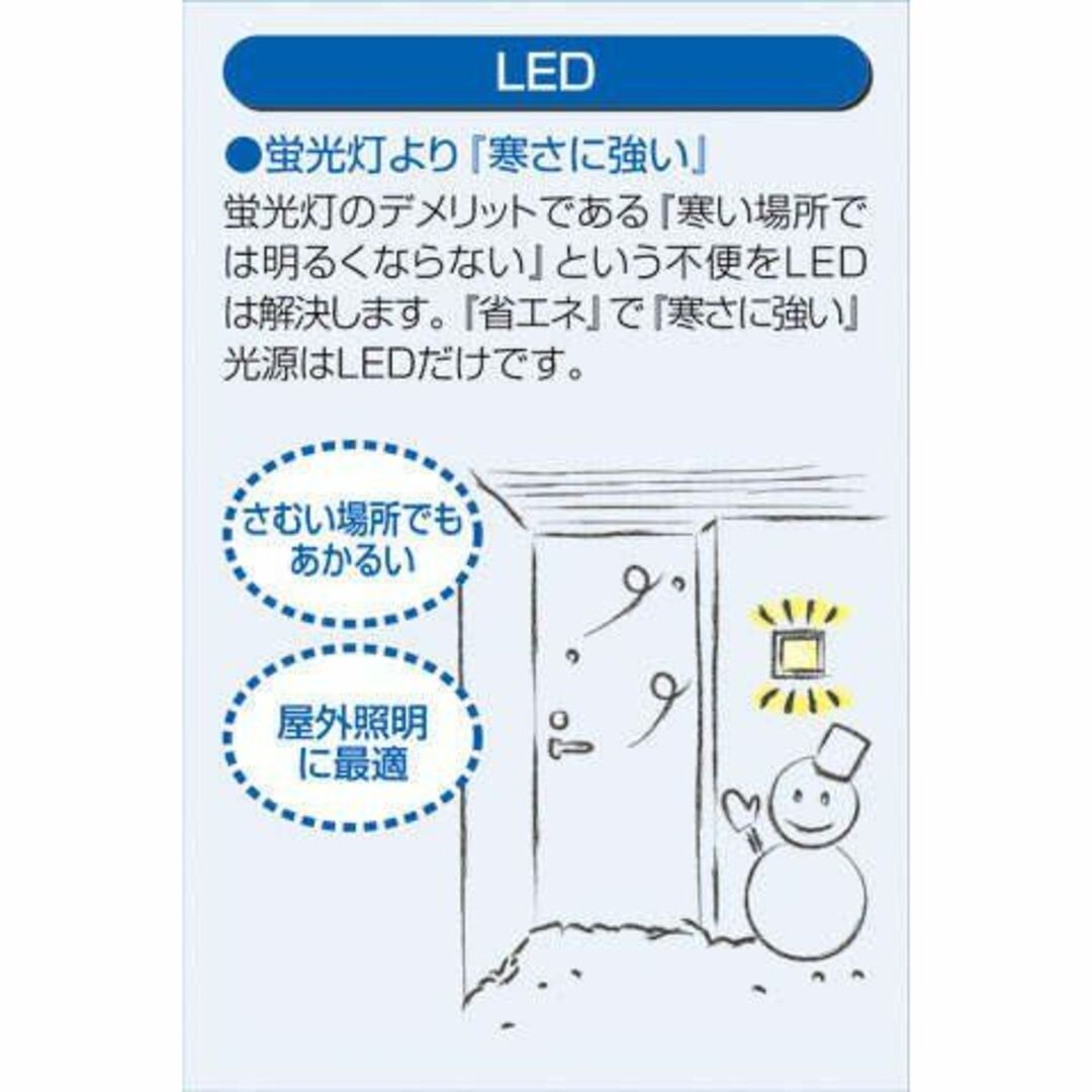 大光電機（ＤＡＩＫＯ） アウトドアライト 【ランプ付】 LED電球 4.6W（E