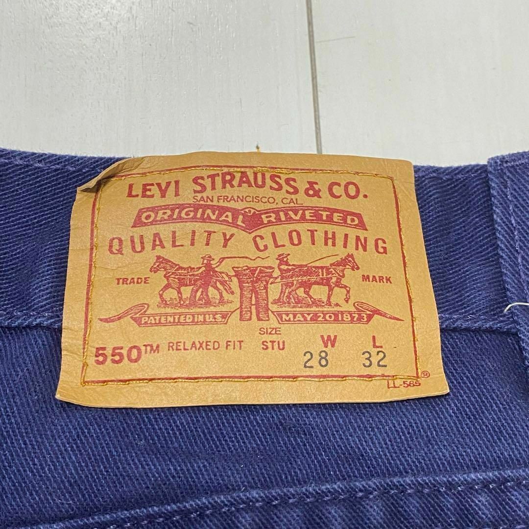 Levi's(リーバイス)のUSA製 Levi's リーバイス550 1999年製 デニムパンツ ナス紺 メンズのパンツ(デニム/ジーンズ)の商品写真