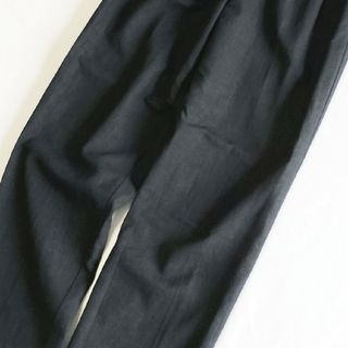 ETRE TOKYO ETRE TOKYO リネンタックワイドパンツ 黒 M エトレ