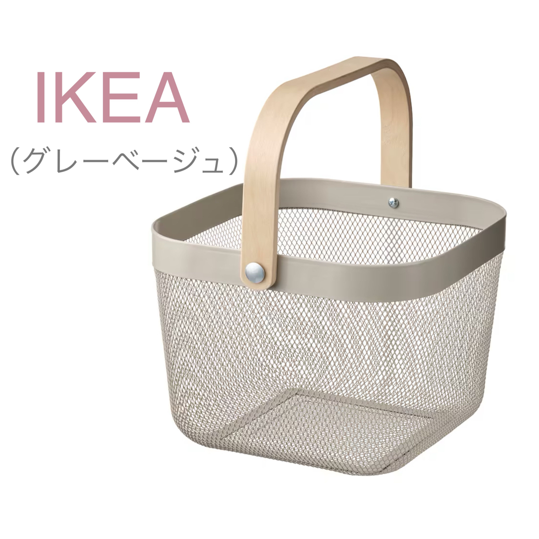 【新品】IKEA イケア バスケット かご6個（ホワイト）リーサトルプ