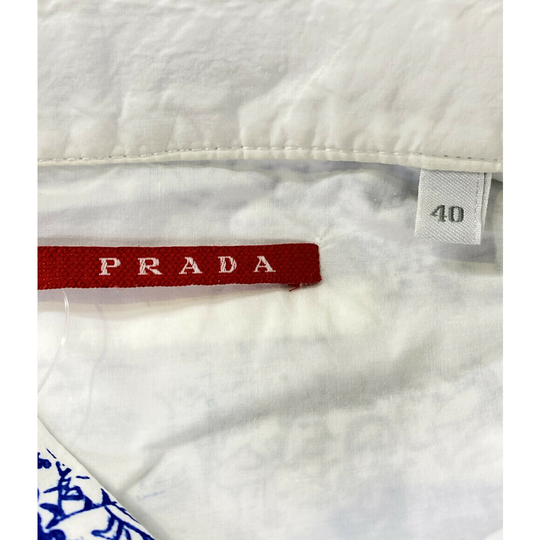 PRADA(プラダ)のプラダ PRADA 長袖総柄シャツ    レディース 40 レディースのトップス(シャツ/ブラウス(長袖/七分))の商品写真