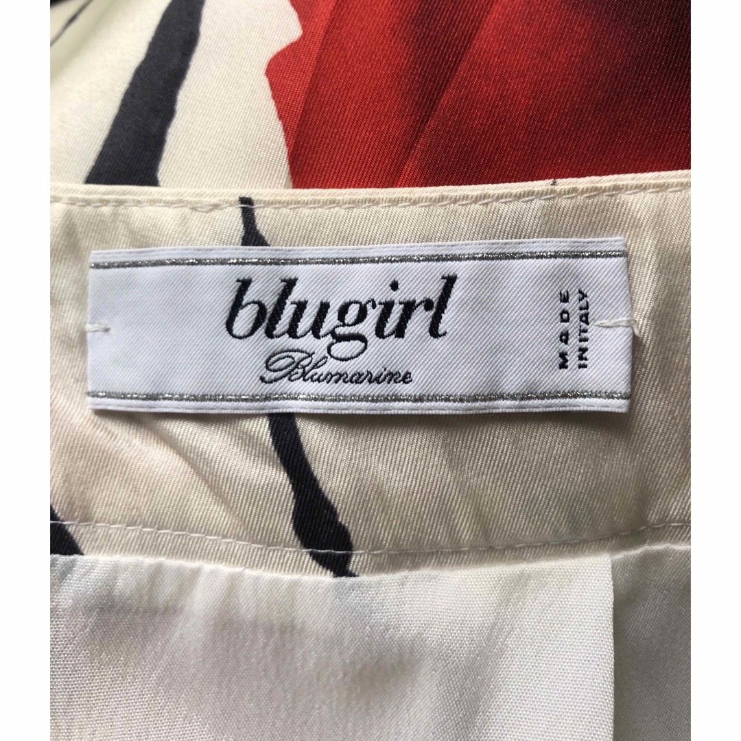 blugirl BLUMARINE ポピープリントスカート 40 (M） 4