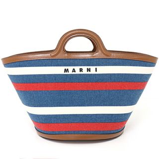 マルニ(Marni)のマルニ MARNI トロピカリア スモールバッグ ハンドバッグ BMMP0097Q0 COBALT/LACQUER/POMPEII ゴールド金具 未使用品(その他)