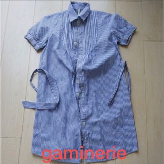 gaminerie - 美品⭐︎gaminerie ギャミヌリィ　コットン100%シャツワンピース⭐︎