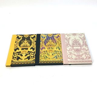 ヴェルサーチ(VERSACE)のヴェルサーチ VERSACE フェンダーチェ FENDACE FENDI コラボ フェンディ 3冊セット ステーショナリー ズッカ ノートブック ペーパー イエロー 未使用(ノート/メモ帳/ふせん)