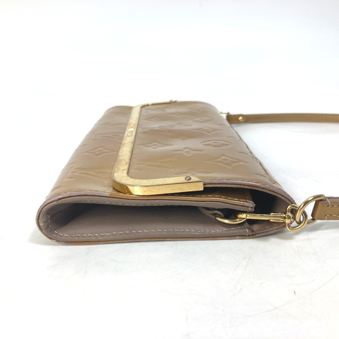 ルイヴィトン LOUIS VUITTON ロスモアMM M91757 モノグラムヴェルニ クラッチバッグ カバン 肩掛け ハンドバッグ 2WAYバッグ ショルダーバッグ モノグラムヴェルニ ベージュプードル ベージュ
