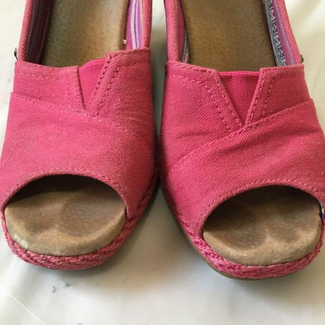TOMS オープントゥパンプス