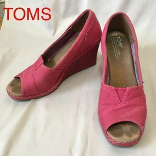 TOMS オープントゥパンプス
