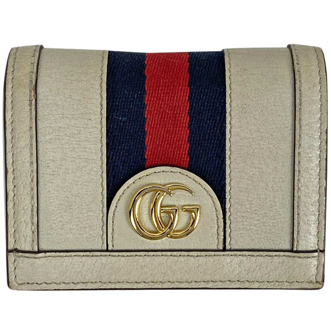 Gucci - グッチ オフィディア GG 二つ折り 財布 レディース 【中古】の